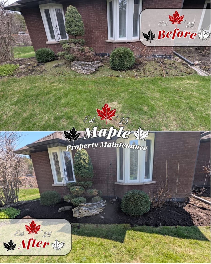 Foundation bed cutback and cleanup